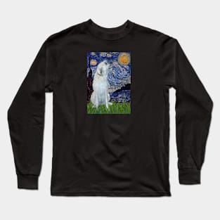 Starry Night Adapted to Includea an Irish Wolfhound Long Sleeve T-Shirt